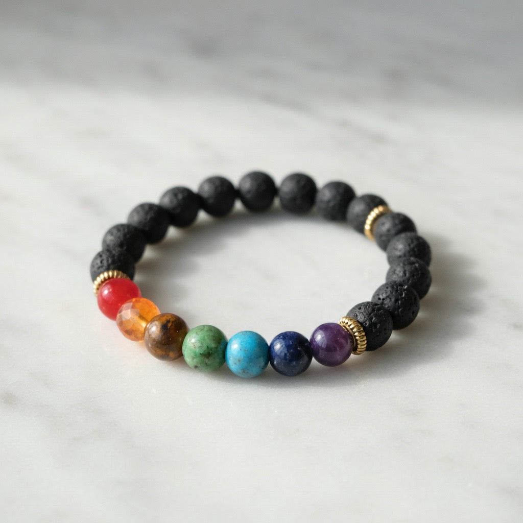7 Chakra Natural Bracelet (Balance and Energy Alignment)