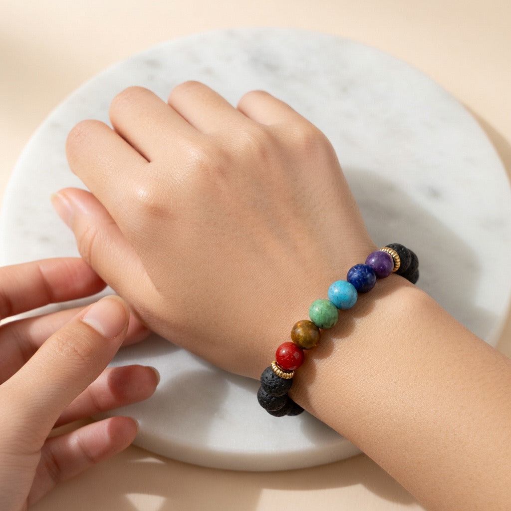 7 Chakra Natural Bracelet (Balance and Energy Alignment)