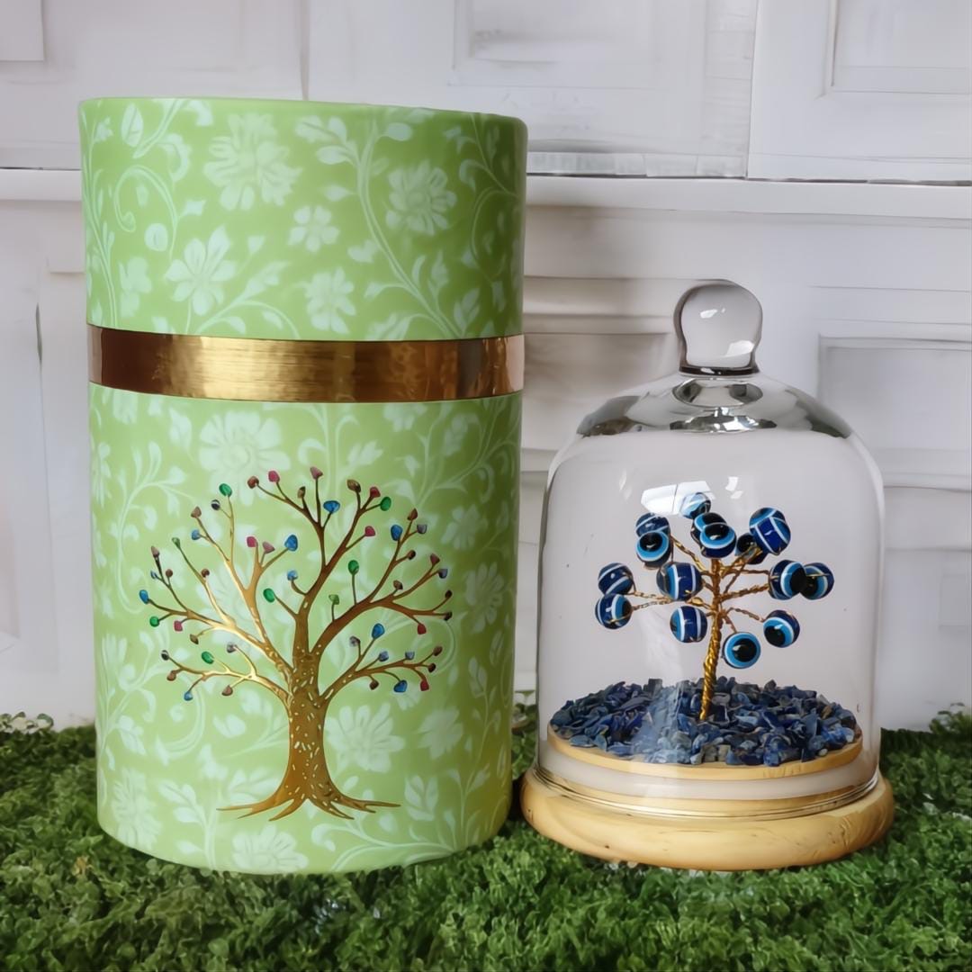 Evil Eye Natural Crystal Tree (Protection and Positive Energy)