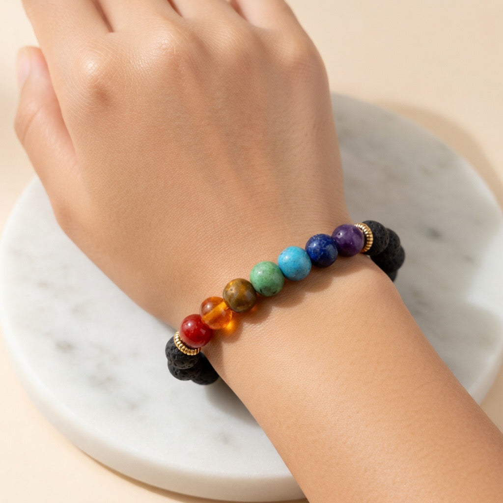 7 Chakra Natural Bracelet (Balance and Energy Alignment)