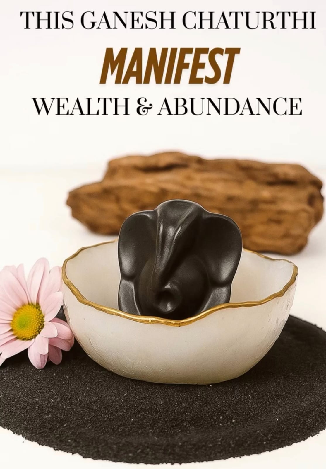 Ganesha Abundance Bowl — Pyrite Money Bowl for Wealth & Positive Energy by Leeshade