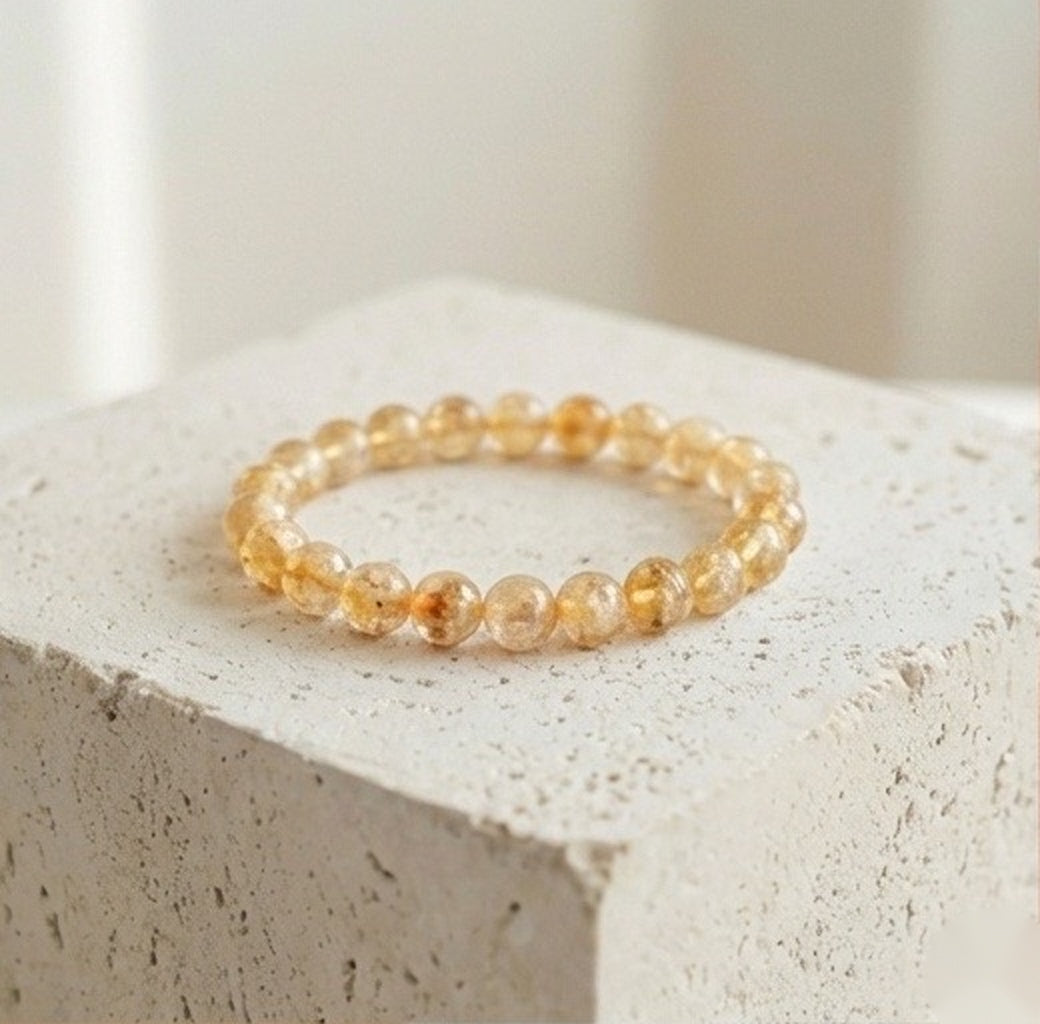 Citrine Natural Bracelet (Abundance and Positivity)