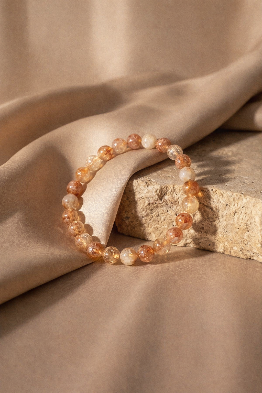 Citrine Natural Bracelet V2 (Abundance and Positivity)