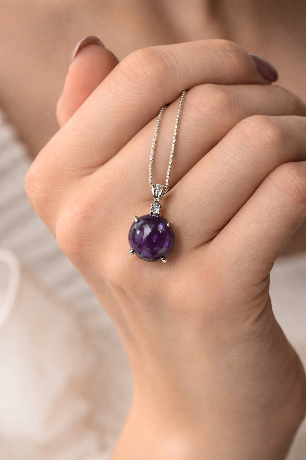 Amethyst Natural Pendant (Clarity and Spiritual Growth) by Leeshade