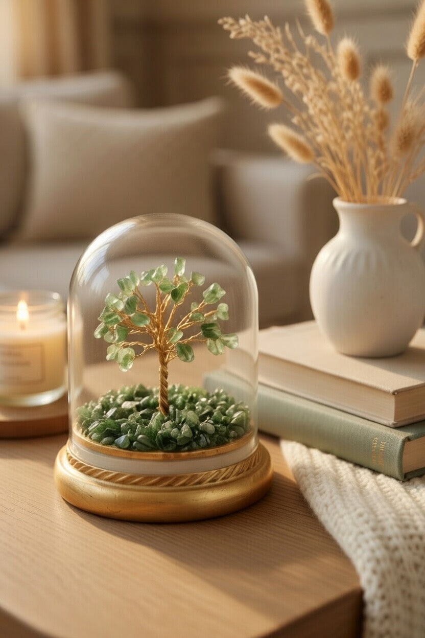 Green Aventurine Natural Crystal Tree (Luck and Opportunity)