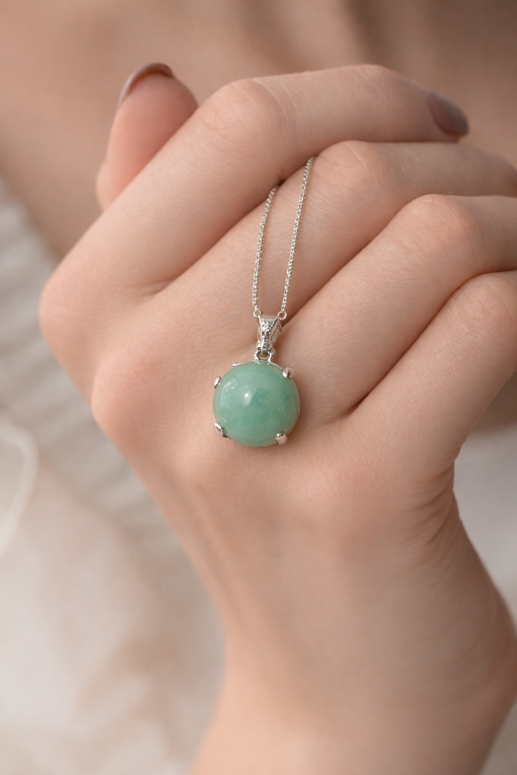 Amazonite Natural Pendant (Calm and Clear Communication) by Leeshade