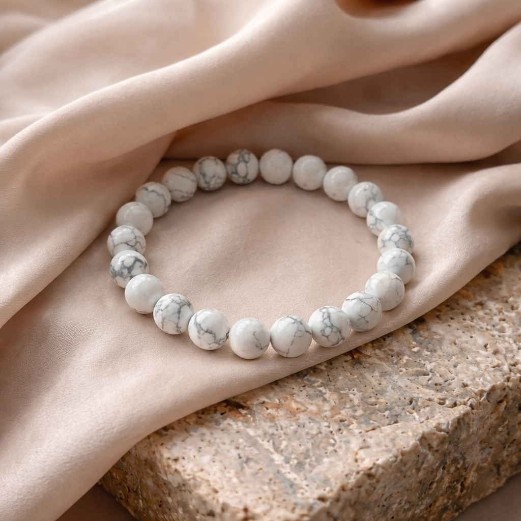 Howlite Natural Bracelet (Calm and Emotional Balance)
